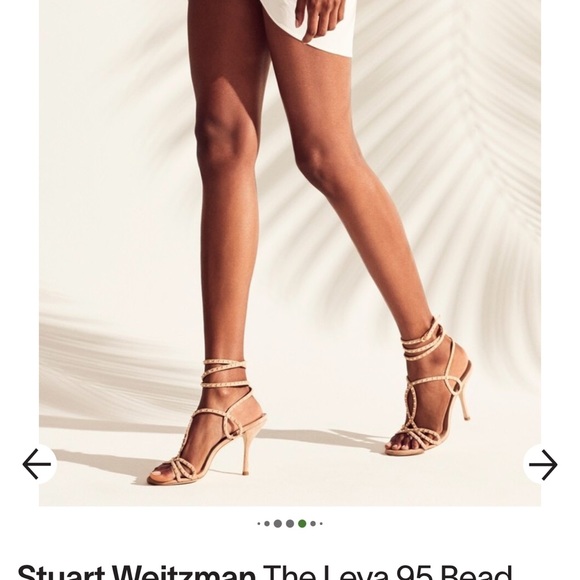 Stuart Weitzman Leya 95 suede bead sandal size 39.5 NEW! - Picture 3 of 8
